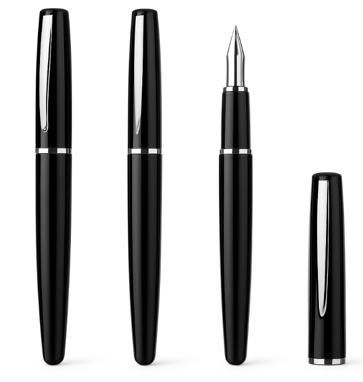 قلم بلاستيك اسود