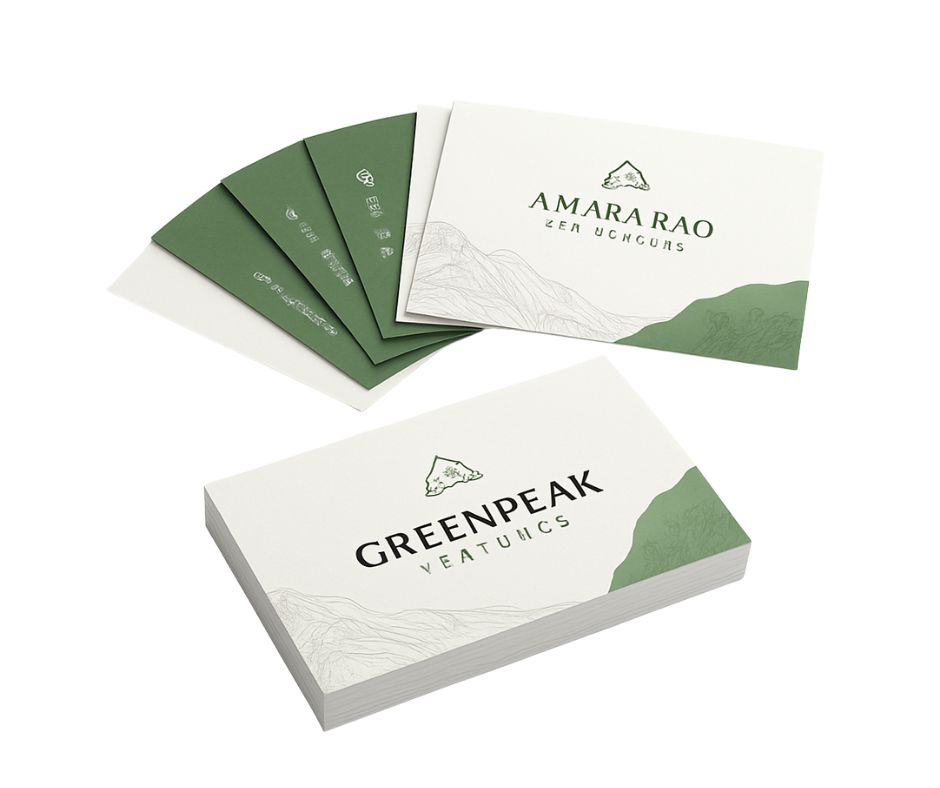 كروت بزنس كارد طباعة UV عدد 500