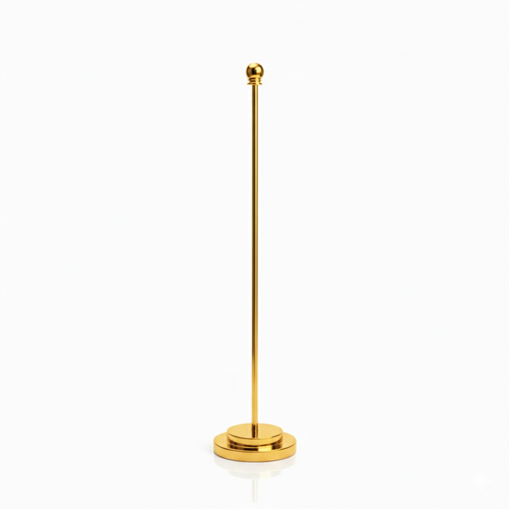 سارية بلاستيك مكتبي خفيف ذهبي